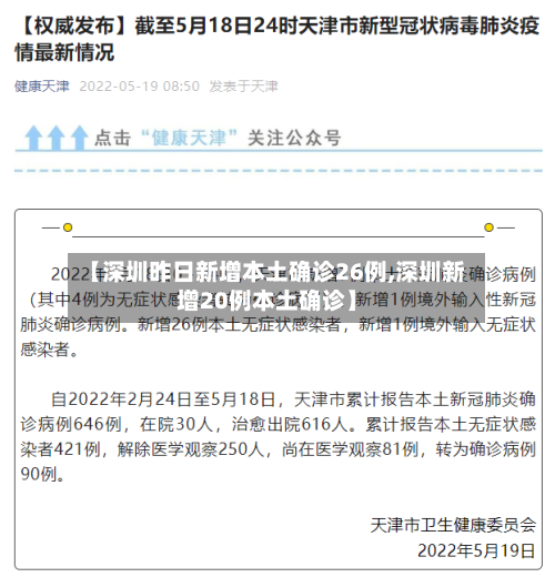 【深圳昨日新增本土确诊26例,深圳新增20例本土确诊】-第3张图片