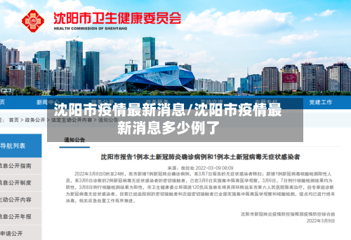 沈阳市疫情最新消息/沈阳市疫情最新消息多少例了-第2张图片