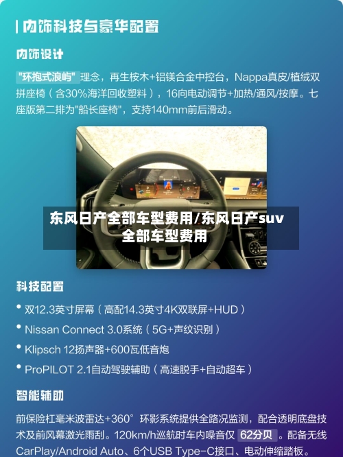 东风日产全部车型费用/东风日产suv全部车型费用-第2张图片