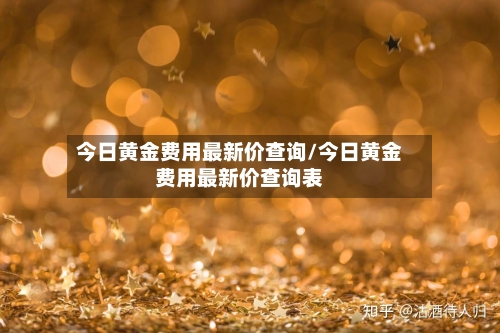 今日黄金费用最新价查询/今日黄金费用最新价查询表-第3张图片