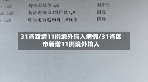 31省新增11例境外输入病例/31省区市新增11例境外输入