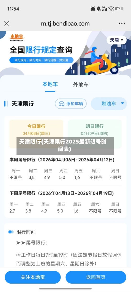 天津限行(天津限行2025最新限号时间表)-第3张图片