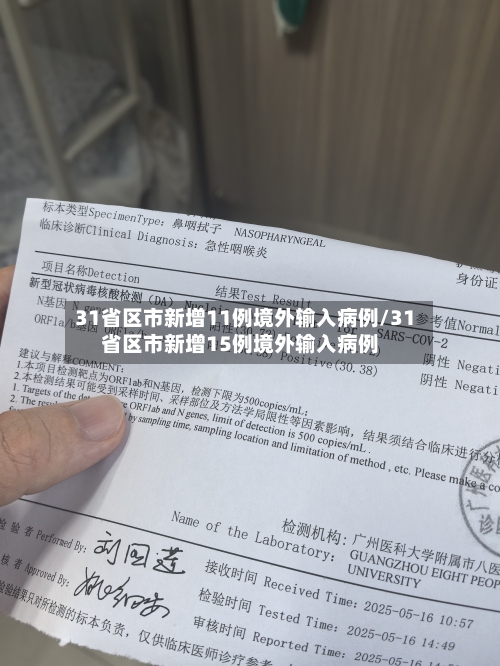 31省区市新增11例境外输入病例/31省区市新增15例境外输入病例