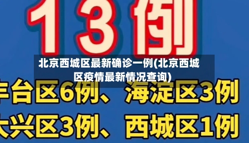 北京西城区最新确诊一例(北京西城区疫情最新情况查询)-第2张图片
