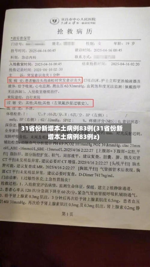 31省份新增本土病例83例(31省份新增本土病例83例z)
