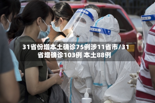 31省份增本土确诊75例涉11省市/31省增确诊103例 本土88例