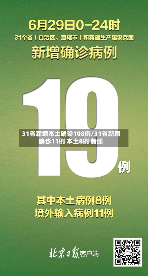 31省新增本土确诊108例/31省新增确诊11例 本土8例 新闻-第2张图片