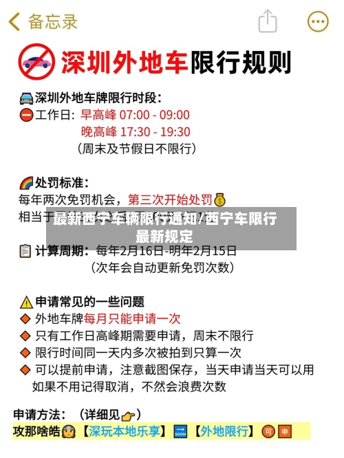 最新西宁车辆限行通知/西宁车限行最新规定
