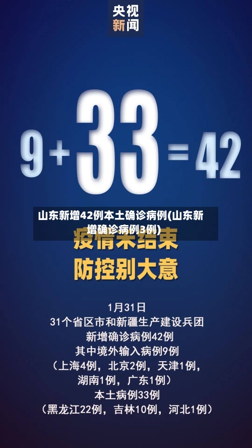 山东新增42例本土确诊病例(山东新增确诊病例3例)