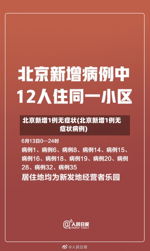 北京新增1例无症状(北京新增1例无症状病例)-第2张图片