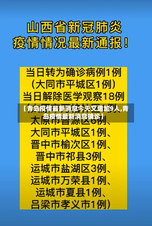【青岛疫情最新消息今天又增加9人,青岛疫情最新消息确诊】