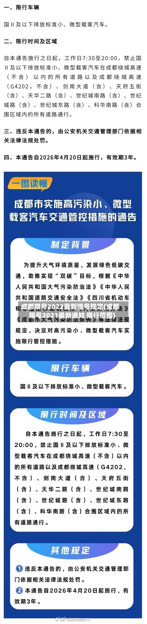 成都限号2022最新限号规定(成都限号2021最新通知 限行范围)-第2张图片