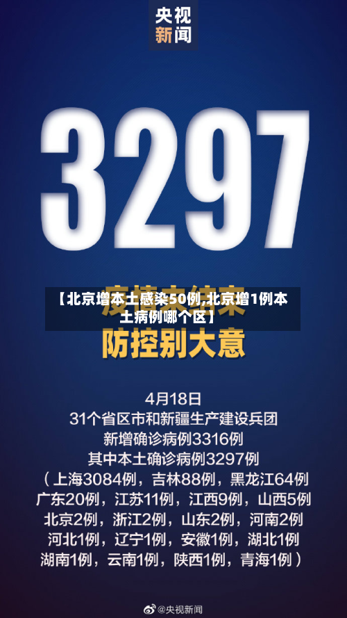 【北京增本土感染50例,北京增1例本土病例哪个区】